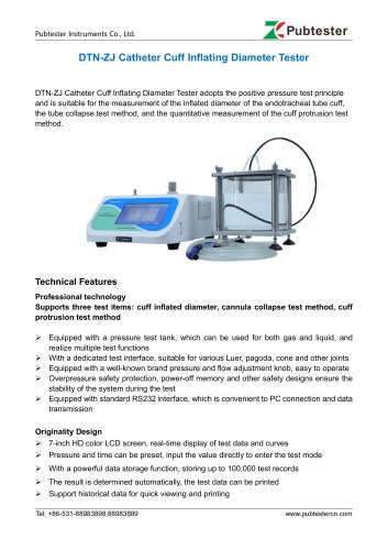 DTN-ZJ Catheter Cuff Inflating Diameter Tester