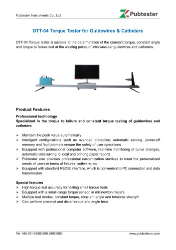 DTT-04 Torque Tester for Guidewires&Catheters