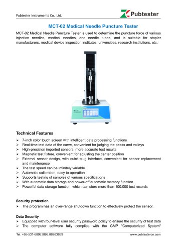 MCT-02 Medical Needle Puncture Tester