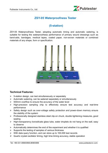 ZSY-05S Waterproofness Tester