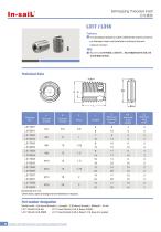 L317/L318 series inserts are used to absorb extremetorsion and vibration.The anti-rotation function is achieved by inserting a notch pin per DIN1473 standard.