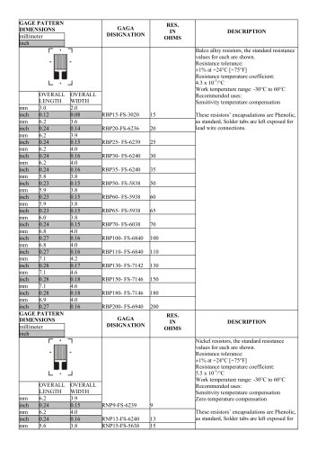 Compensating resistor