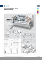 FCE automatic tray and lid forming and filling machine
