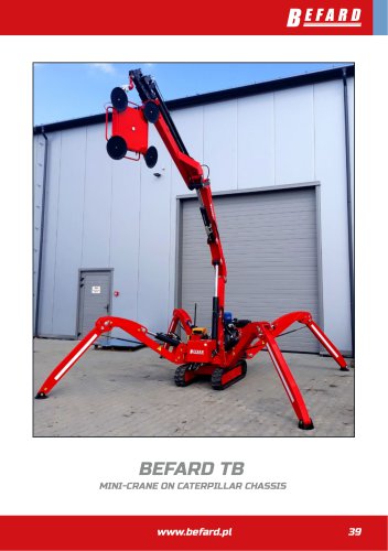 BEFARD TB MINI-CRANE ON CATERPILLAR CHASSIS