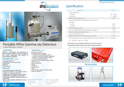 Portable HPGe Gamma - ray Detectors