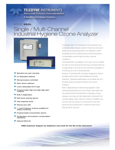 Industrial Ozone Instruments 465L