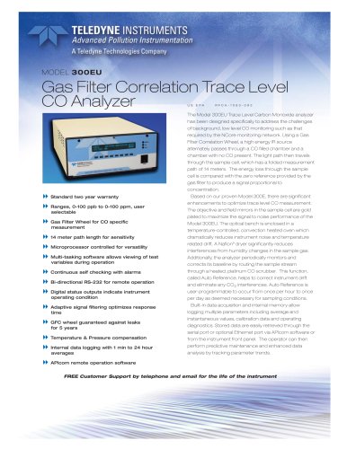 Ultra-Sensitive Gas Filter Correlation CO Analyzer