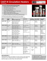 CAST-X Circulation heaters