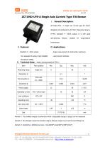 ZC ZCT1XXJ-XPS-A Single Axis Current Type Inclination Sensor