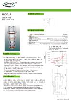 Pilote-operated check valve MCOJA series