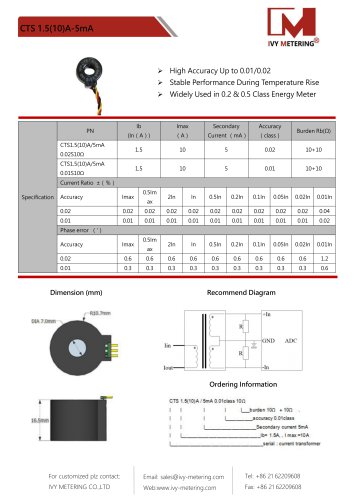 IVY Switching Metering Oriented CTS1.5