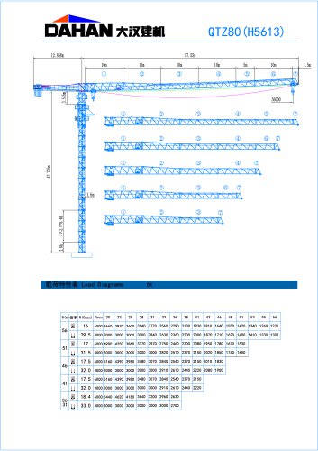 H5613 Dahan Topless Tower Crane 2021 Jan