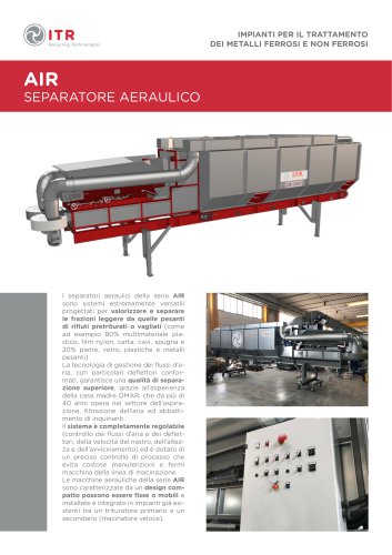 SEPARATORE AERAULICO AIR (Materiali Leggeri/Pesanti)