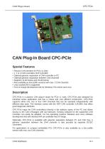 CAN Plug-In Board CPC-PCIe