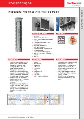 Expansion plug SX