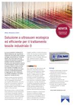 Soluzione a ultrasuoni ecologica ed efficiente per il trattamento tessile industriale - 1