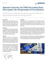 Hydraulic Fracturing: the TF50F Gas turbine direct drive, the next generation of Frac Solutions