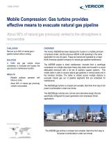 Mobile Compression: Gas turbine provides effective means to evacuate natural gas pipeline