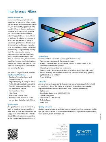 Interference Filters