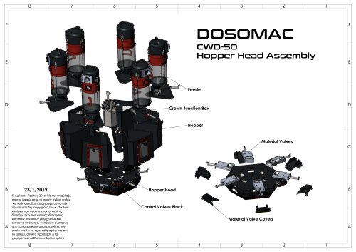 DOSOMAC CWD-50 Hopper Head Assembly