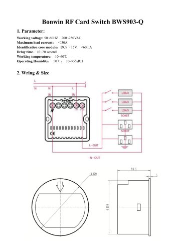 Bonwin RF Card Switch BWS903-Q