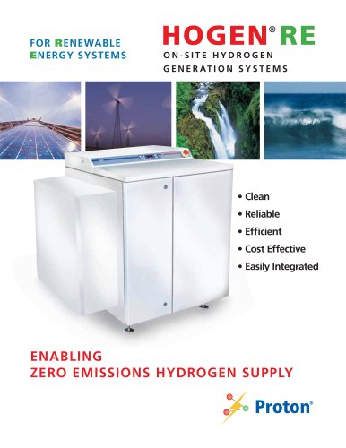 HOGEN RE hydrogen generators for renewable systems