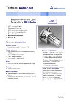 Electronic Pressure-Level Transmitters:  8000 Series