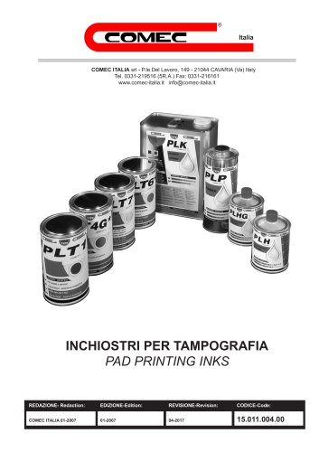 Inks catalogue