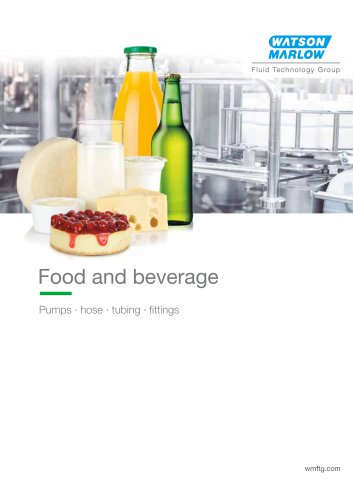 Food and beverage brochure