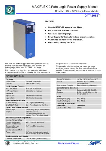 Model M1102A PSU