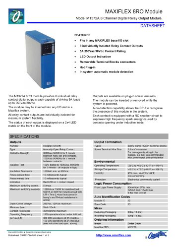 Model M1372A 8RO