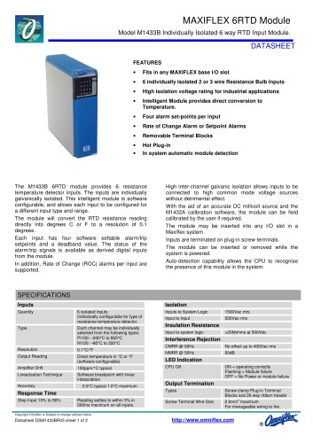 Model M1433B 6 RTD ISO