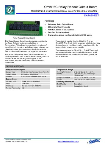 Omni16C Relay Repeat Output Board