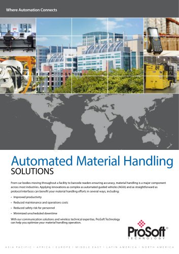 Automated Material Handling Solutions Brochure