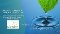 PlanetTEK Environment & Treatment Technologies Inc. Presentation