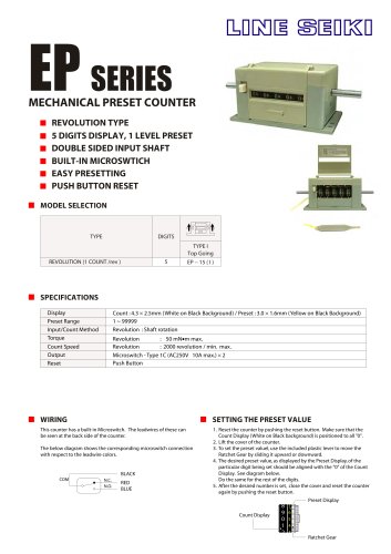 EP-15 Catalog (Mechanical Counter)