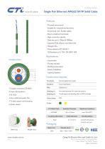 Single Pair Ethernet AWG22 SF/TP Solid Cable