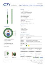 Single Pair Ethernet AWG22 SF/TP Stranded Cable