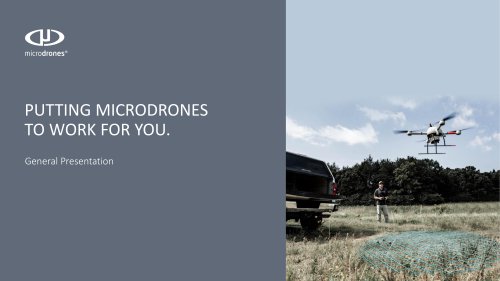 Microdrones Company and Product Overview