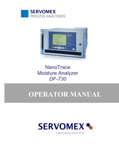 DF-730 Operator Manual