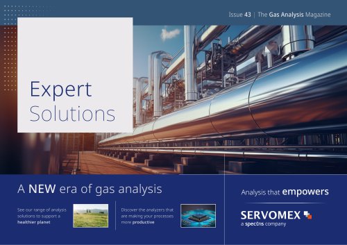 Expert Solutions magazine issue 43 - A new era of Gas Analysis