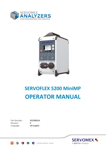 SERVOFLEX MiniMP 5200 Operator Manual 05230001A_9