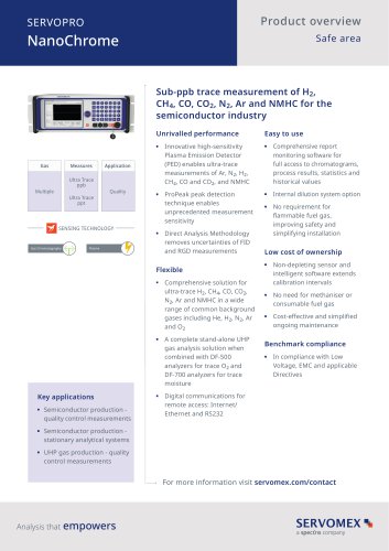 SERVOPRO NanoChrome Product Brochure