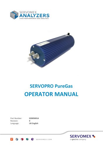 SERVOPRO PureGas Operator Manual 02005001A_0