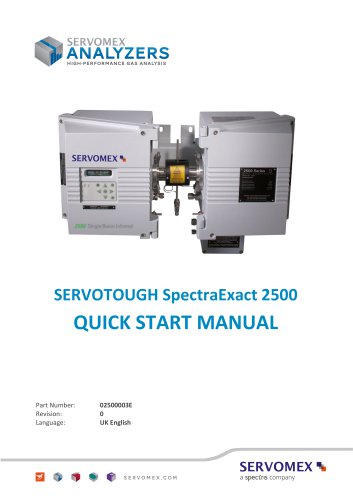 SERVOTOUGH SpectraExact 2500 Series Quick Start Manual 02500003E_0 en