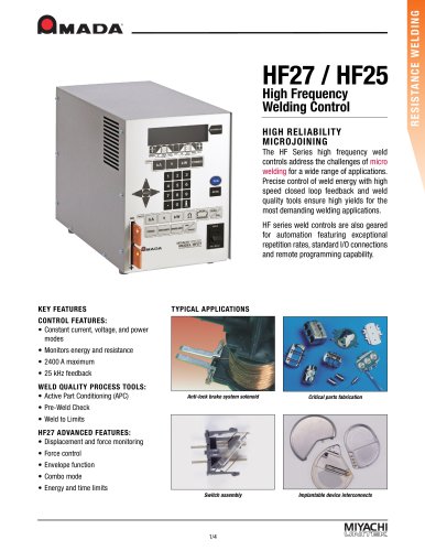 High Frequency Inverter Spot Welding Power Supply - HF27, HF25