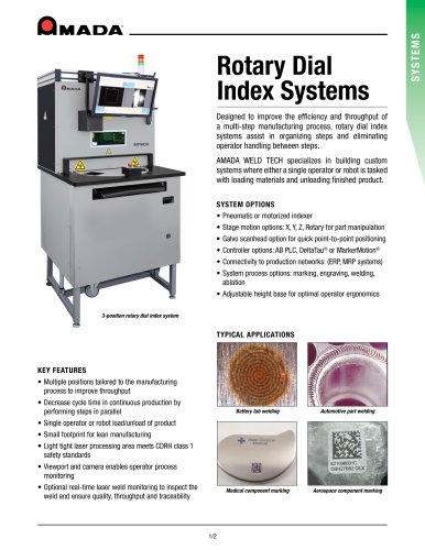 Rotary Dial Index Systems