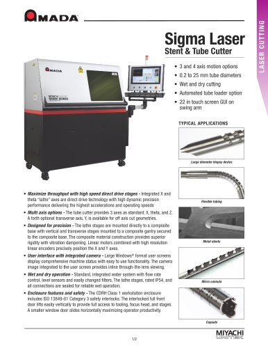 Sigma Laser Tube Cutter