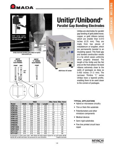 Unitip and Unibond Electrodes