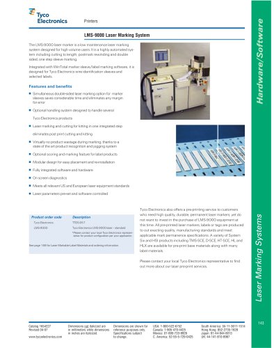 LMS-9000 Laser Marking System